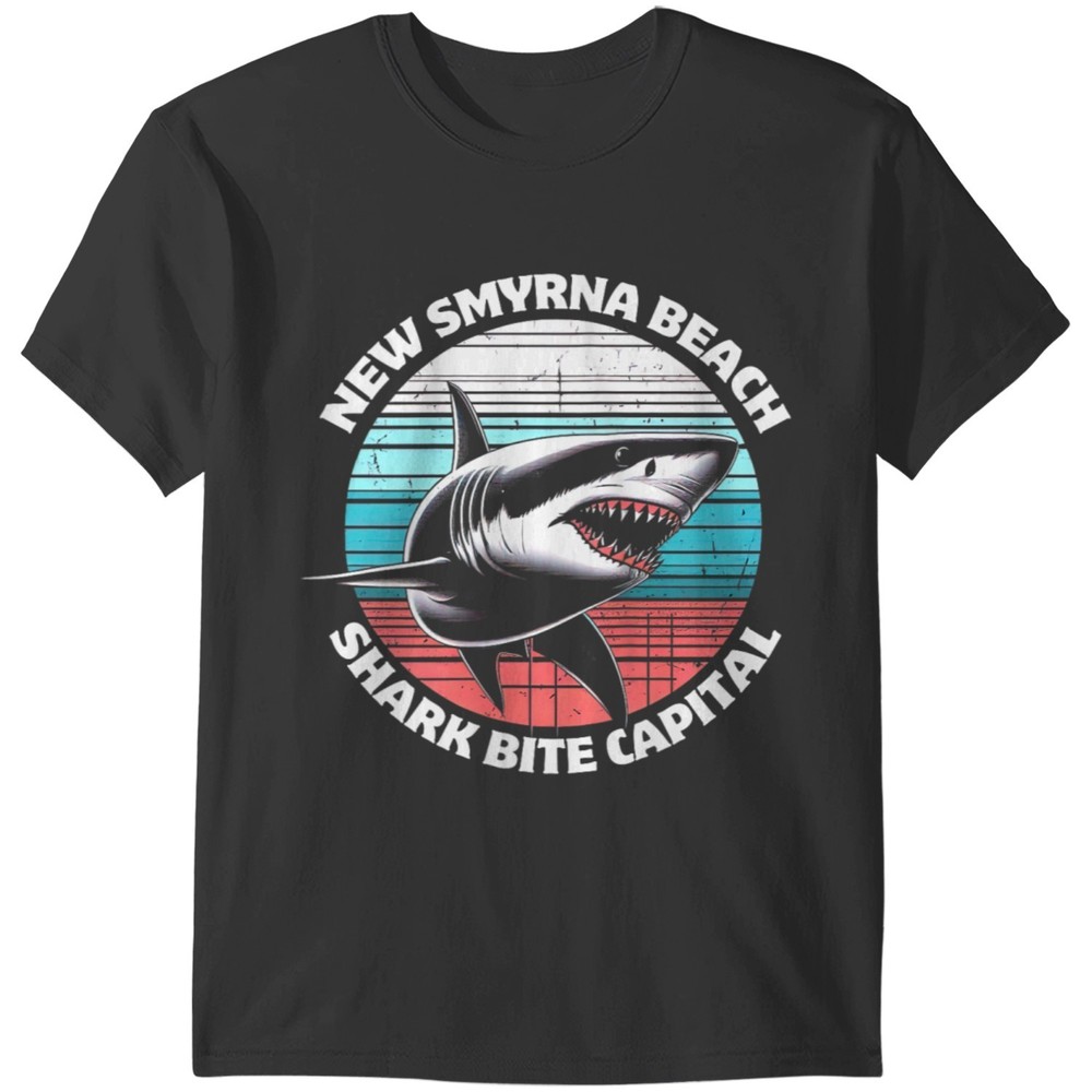 New Smyrna Beach Shark Bite Capital Graphic T-shirts
